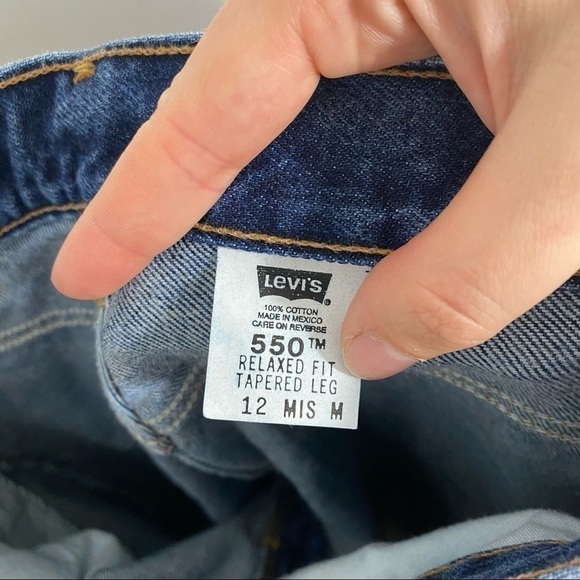 Vintage Levi’s 550 High Waisted Jeans Sz 12 Blue - Picture 7 of 8